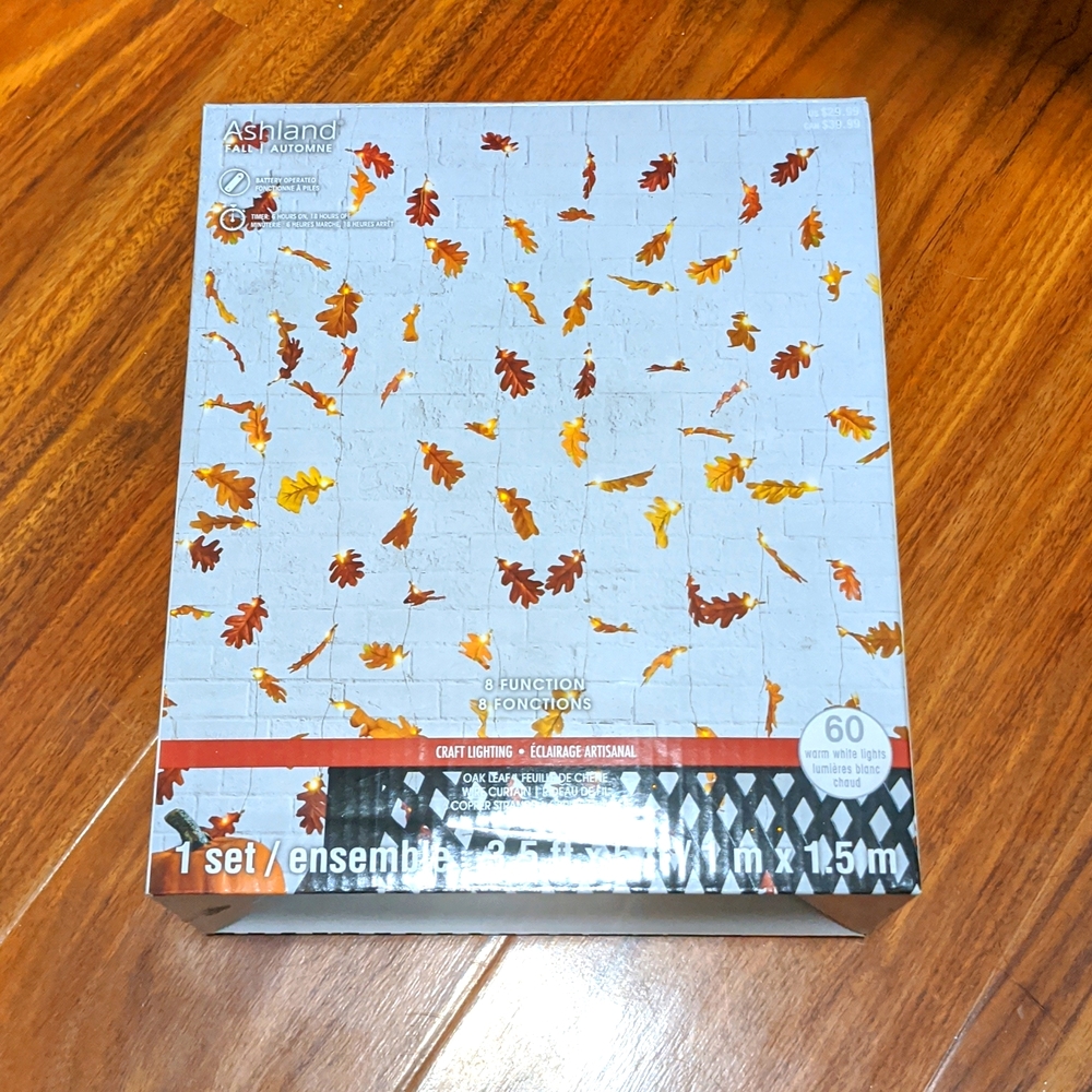 Autumn Light Up Leaf Garland